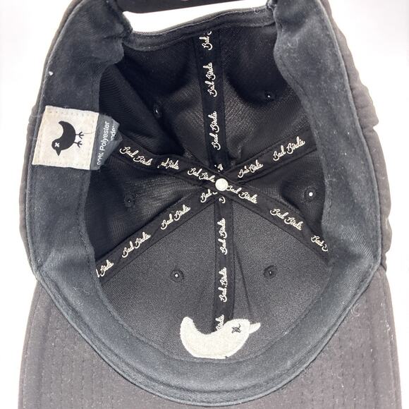 Bad Birdie Black Embroidered Bird Script Snapback Golf Hat Cap PGA LIV Preppy - Picture 8 of 10